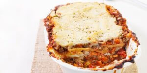 Comfort food Lentil lasagne.